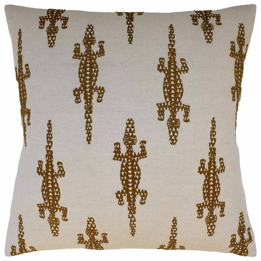 Baracoa Embroidery Brown Pillow