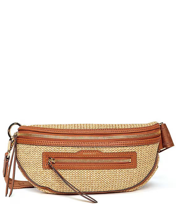 Charles Crossbody Med Cocoa Raffia