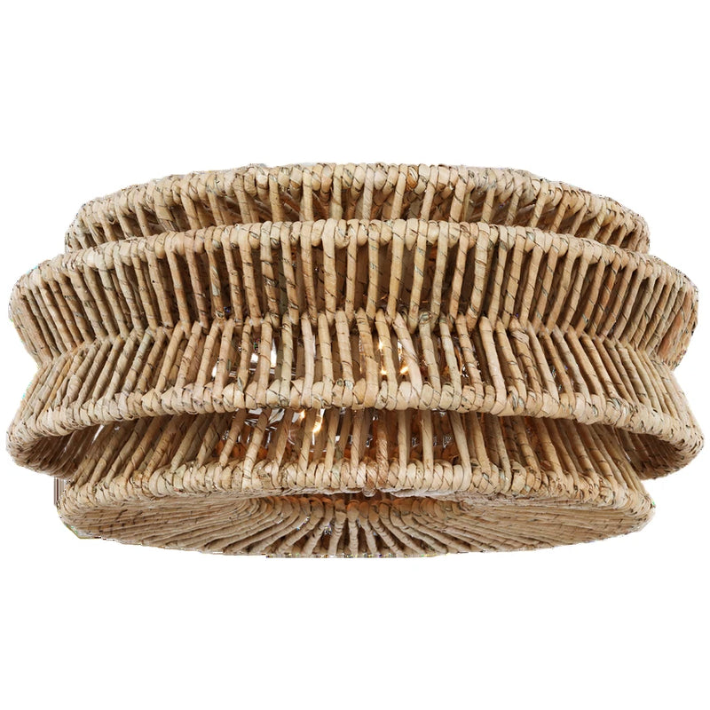 Antigua Large Drum Semi-Flush Mount