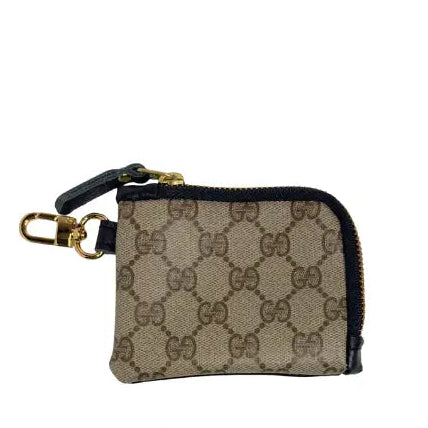Penny Keychain Wallet In Leather | Upcycled Gucci