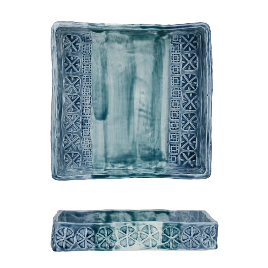 Navy/Aqua Napkin Holder