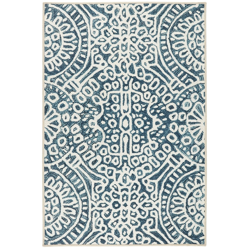 Temple Ink Machine Washable Rug