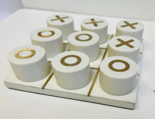 Bone & Brass Tic Tac Toe