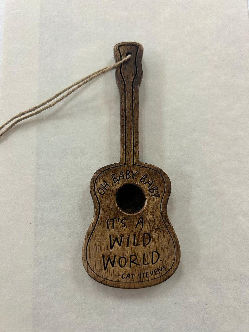 Wooden Guitar Ornament