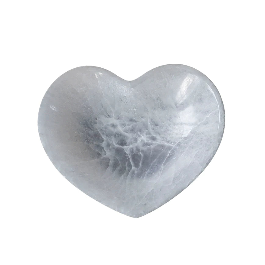 Selenite Heart Bowl