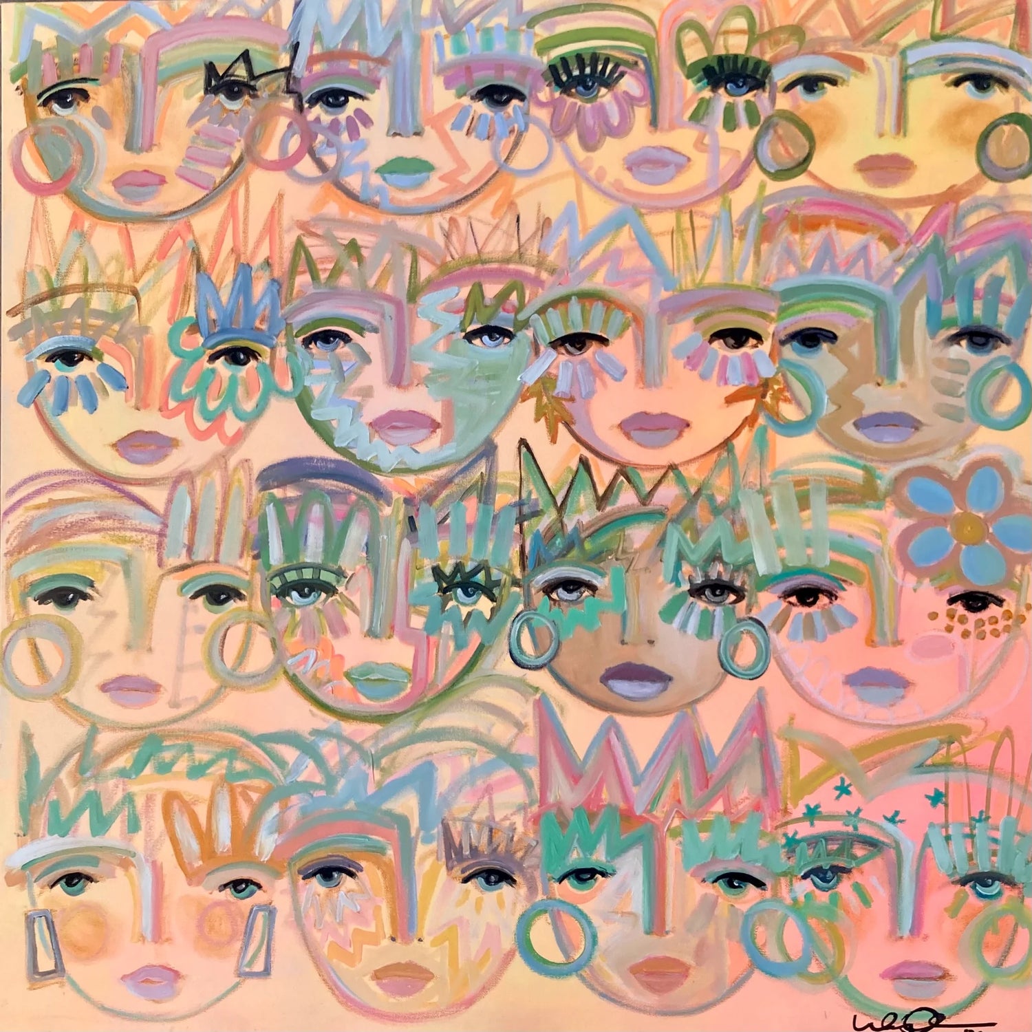 The Beauty of Us All Mini Grasscloth Print w/ Tabletop Frame