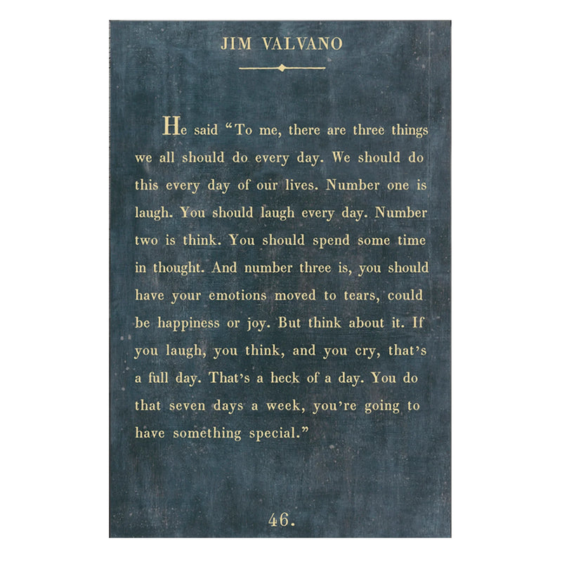 Jim Valvano Large Decoupage Plate