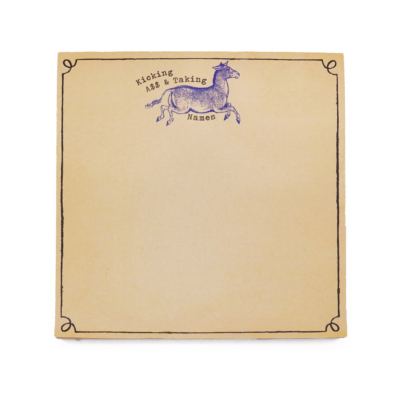 Kicking Donkey - Square Notepad