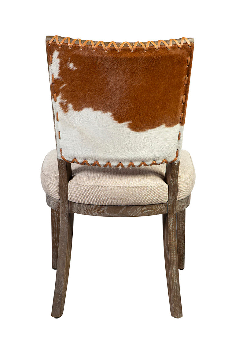 Lina Leather & Linen Chair