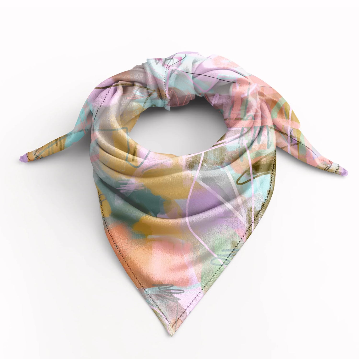 The World Needs Love Chica - Large Silk Scarf