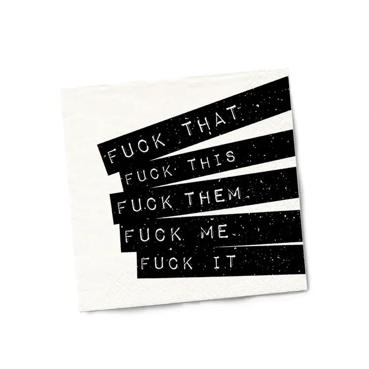 Fuck Everything Cocktail Napkins
