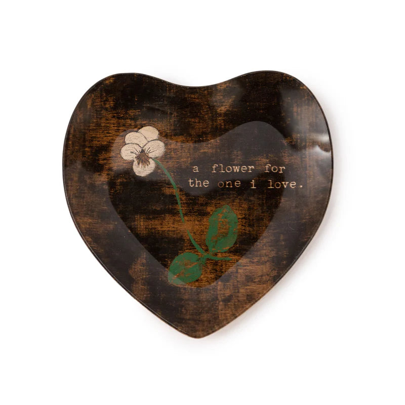 Decoupage Heart Plates