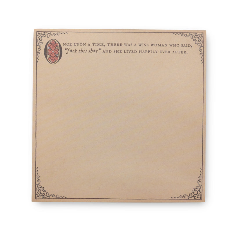Once Upon A Time - Square Notepad