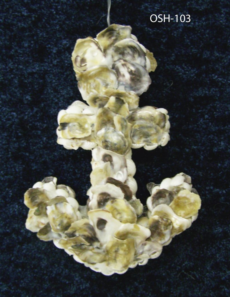 Anchor Oyster Ornament