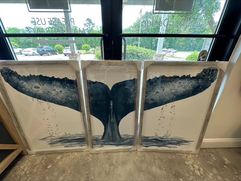 WHALE TAIL TRIPTYCH