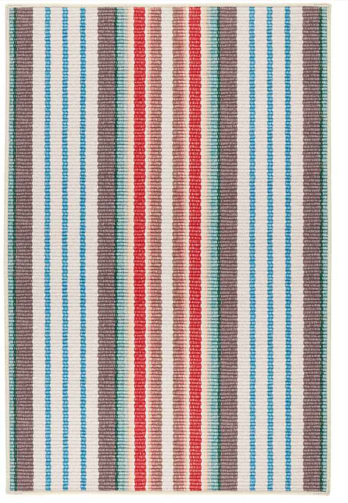 Ranch Stripe Multi Washable Rug