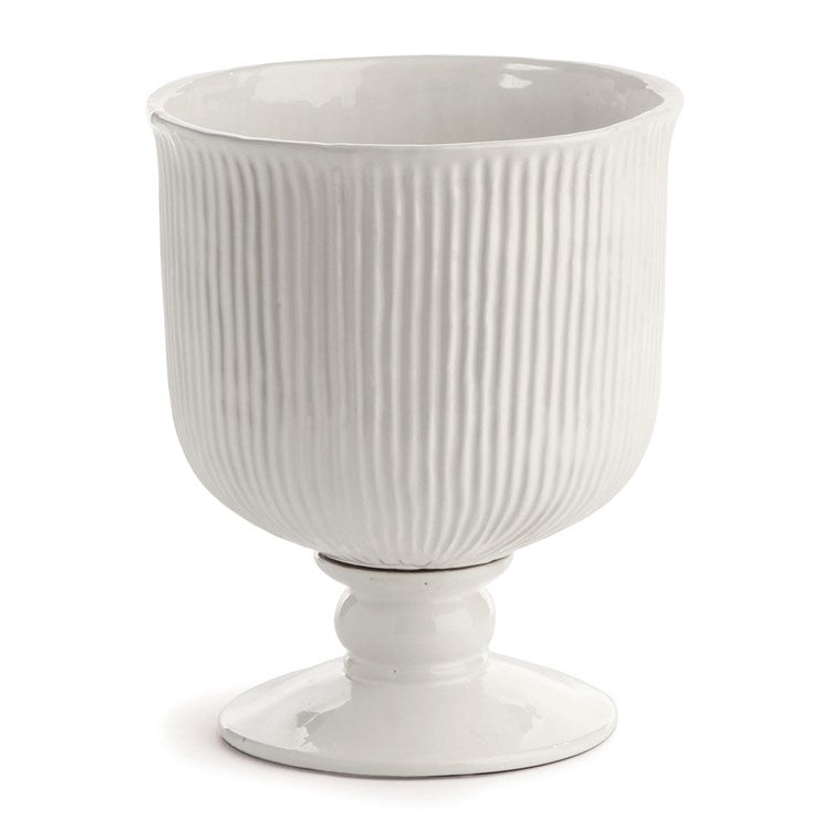 Sinclair Footed Urn White 11"