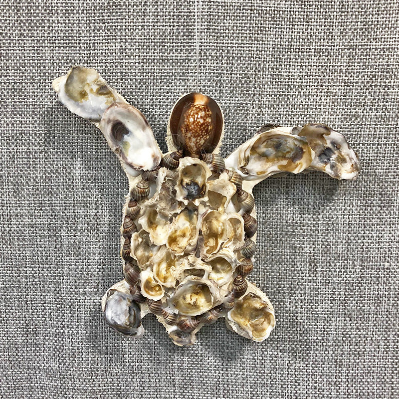 Oyster Shell Turtle Ornament
