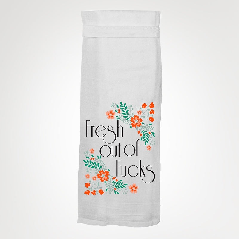 Fresh Out of Fucks KITCHEN TOWEL