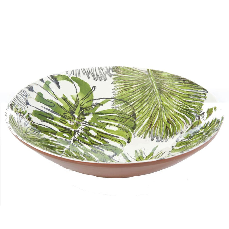 Palmetto Large Ceramic Serving Bowl