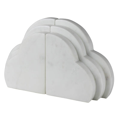 CLOUD BOOKENDS, MARBLE