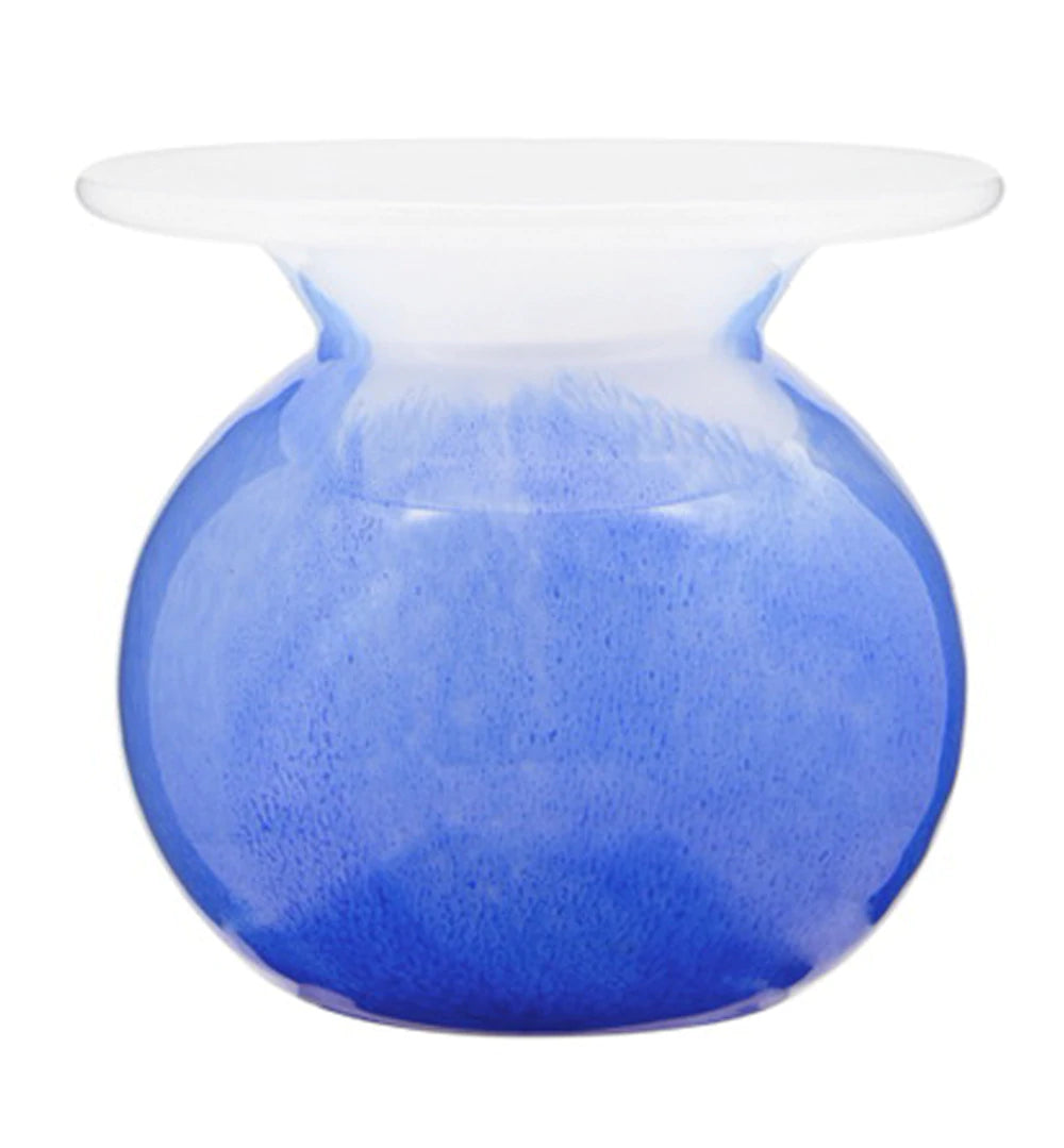 Miss Ellie Bud Vase, Jade Milk White/Blue