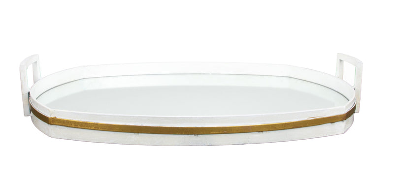 White & Gold Tray