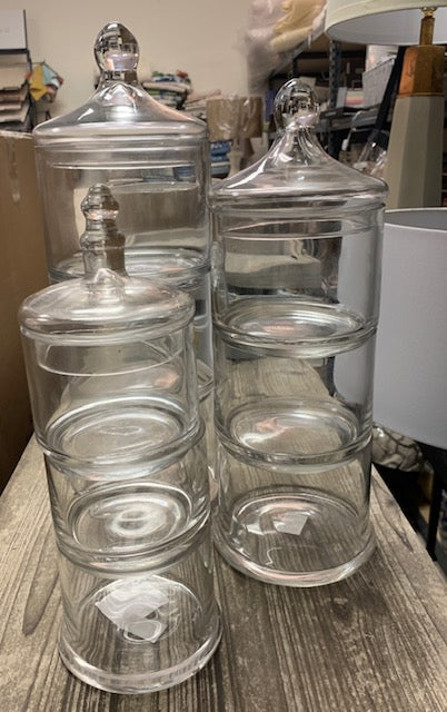 3 Tier Glass Jars