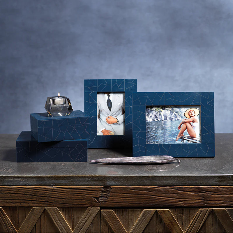 Abstract Inlay Photo Frame