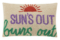 SUN'S OUT BUNS OUT HOOK PILLOW