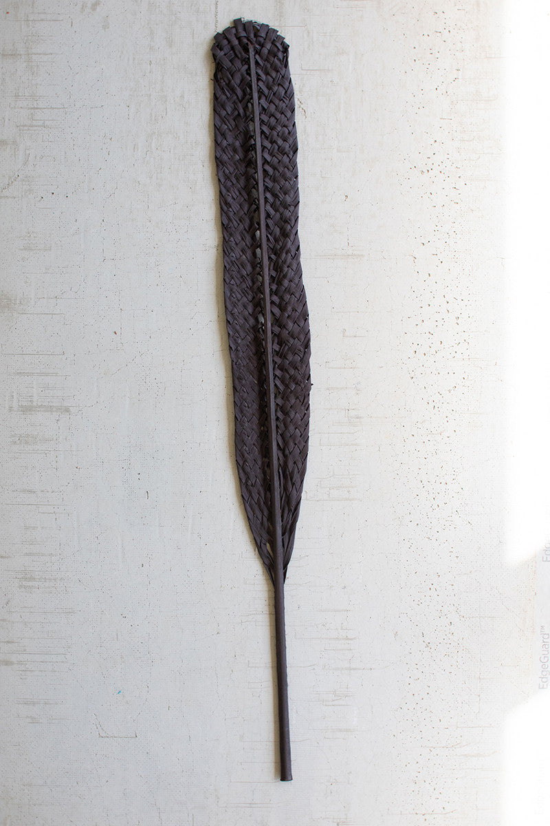 Black woven kejur leaf
