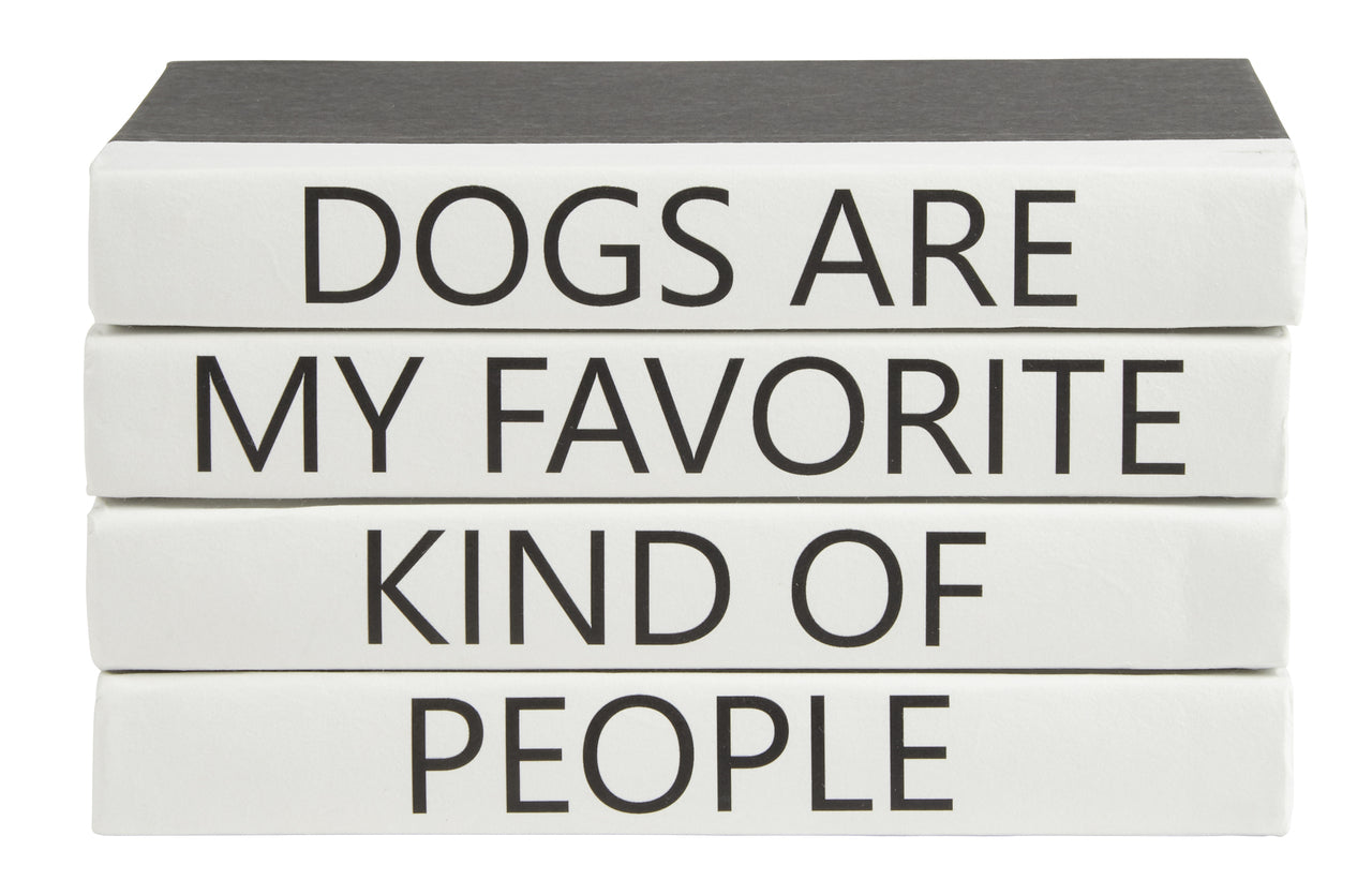 4 Vol decorative books  "Dogs Are My Favorite"