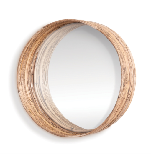 CANE RATTAN DEEP MIRROR