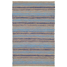 SOONER THAN LATER BLUE INDOOR/OUTDOOR RUG