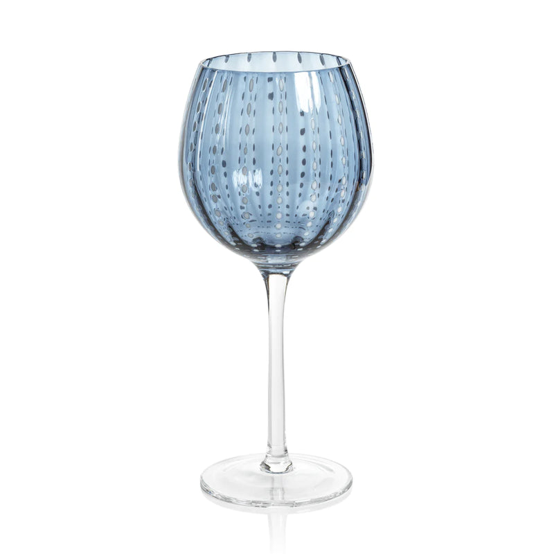 Portifino White Dot Wine Glass
