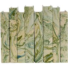 Green Marble with Blue Highlights Book
