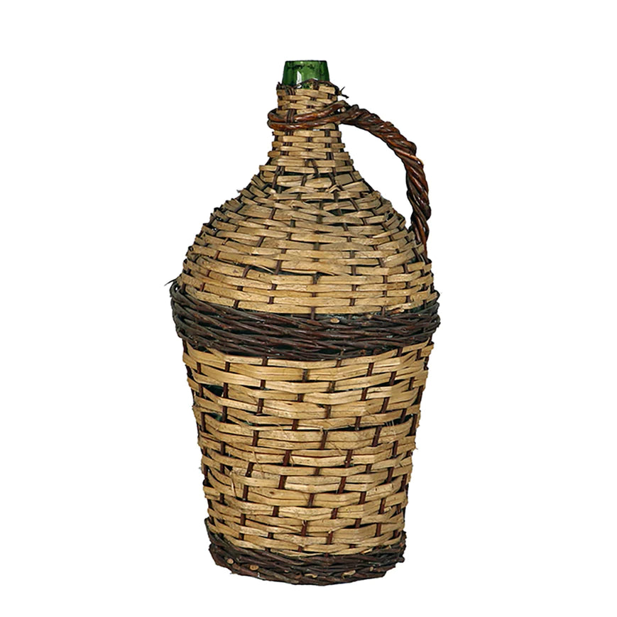 Wicker Covered Wine Bottle