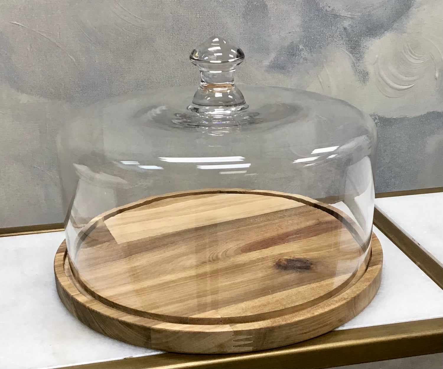 Wooden Cake Tray with Lid