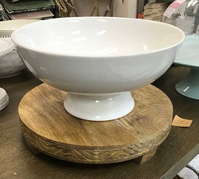 White Bowl with Pedastal