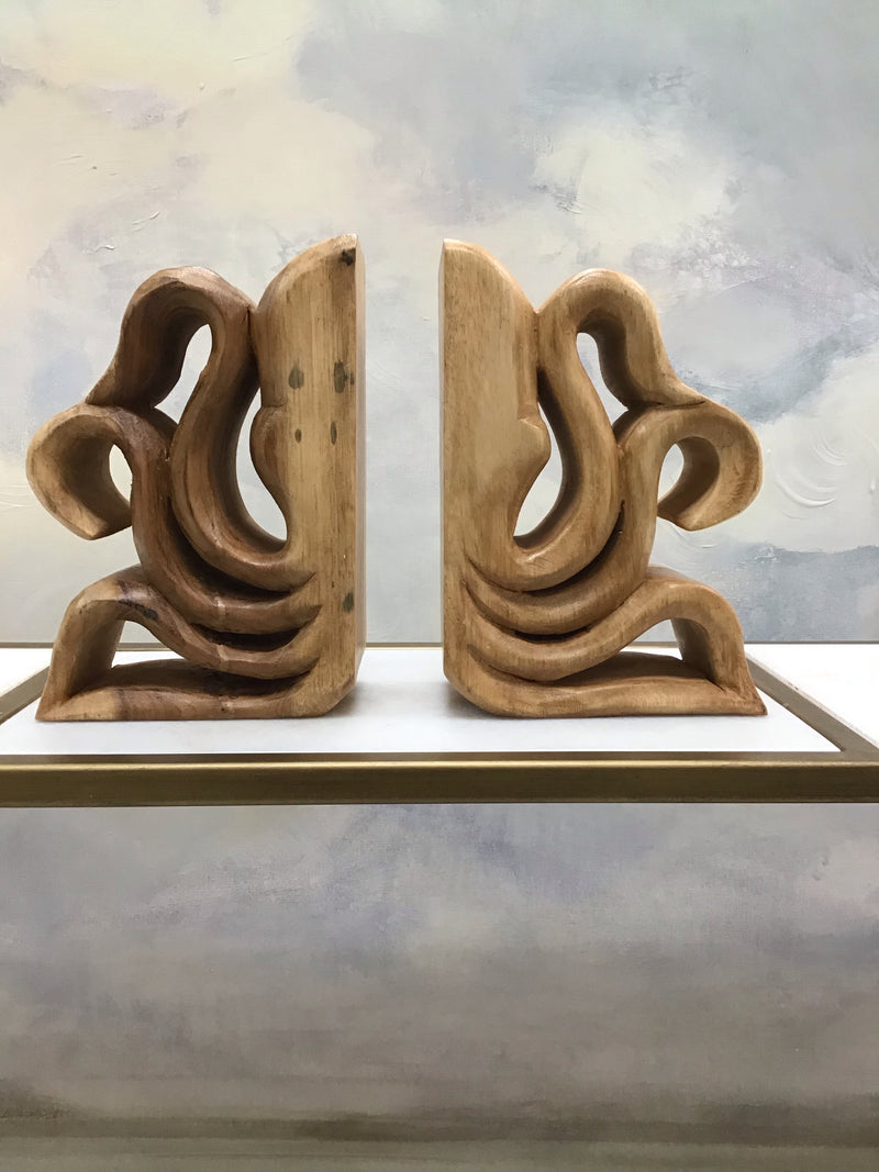 Wooden Bookends