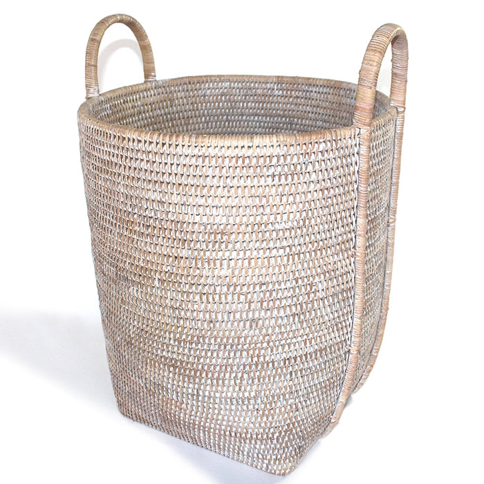 ROUND LAUNDRY BASKET WITH LOOP HANDLE