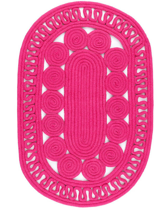 Reef indoor/outdoor oval rug