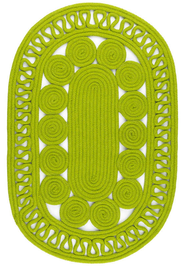 Reef indoor/outdoor oval rug