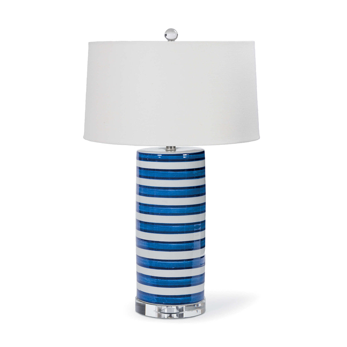 Striped Column Table Lamp